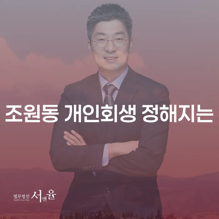 조원동 개인회생 정해지는