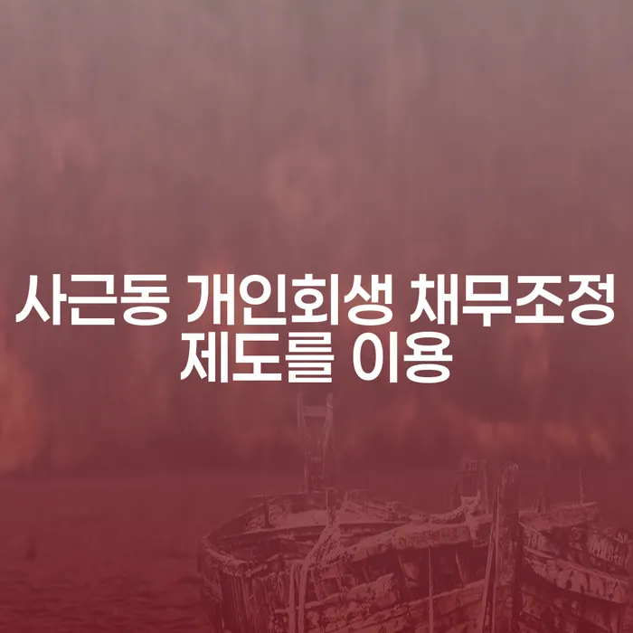 사근동 개인회생 채무조정제도를 이용