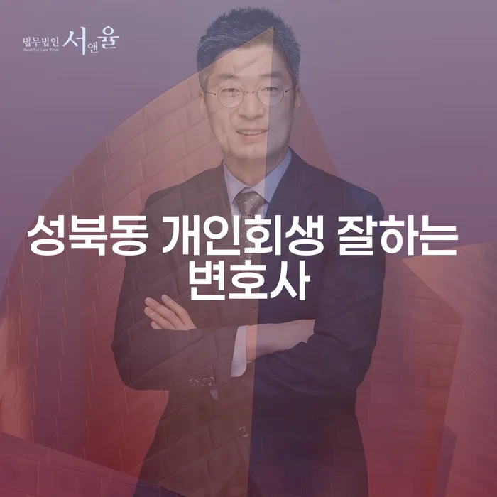 성북동 개인회생 잘하는 변호사