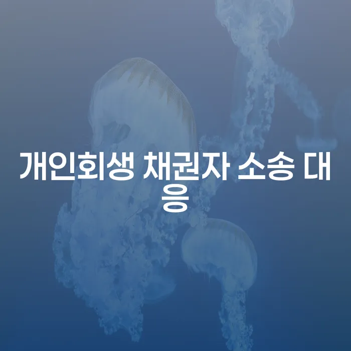 개인회생 채권자 소송 대응, 어떻게 해야 할까요?